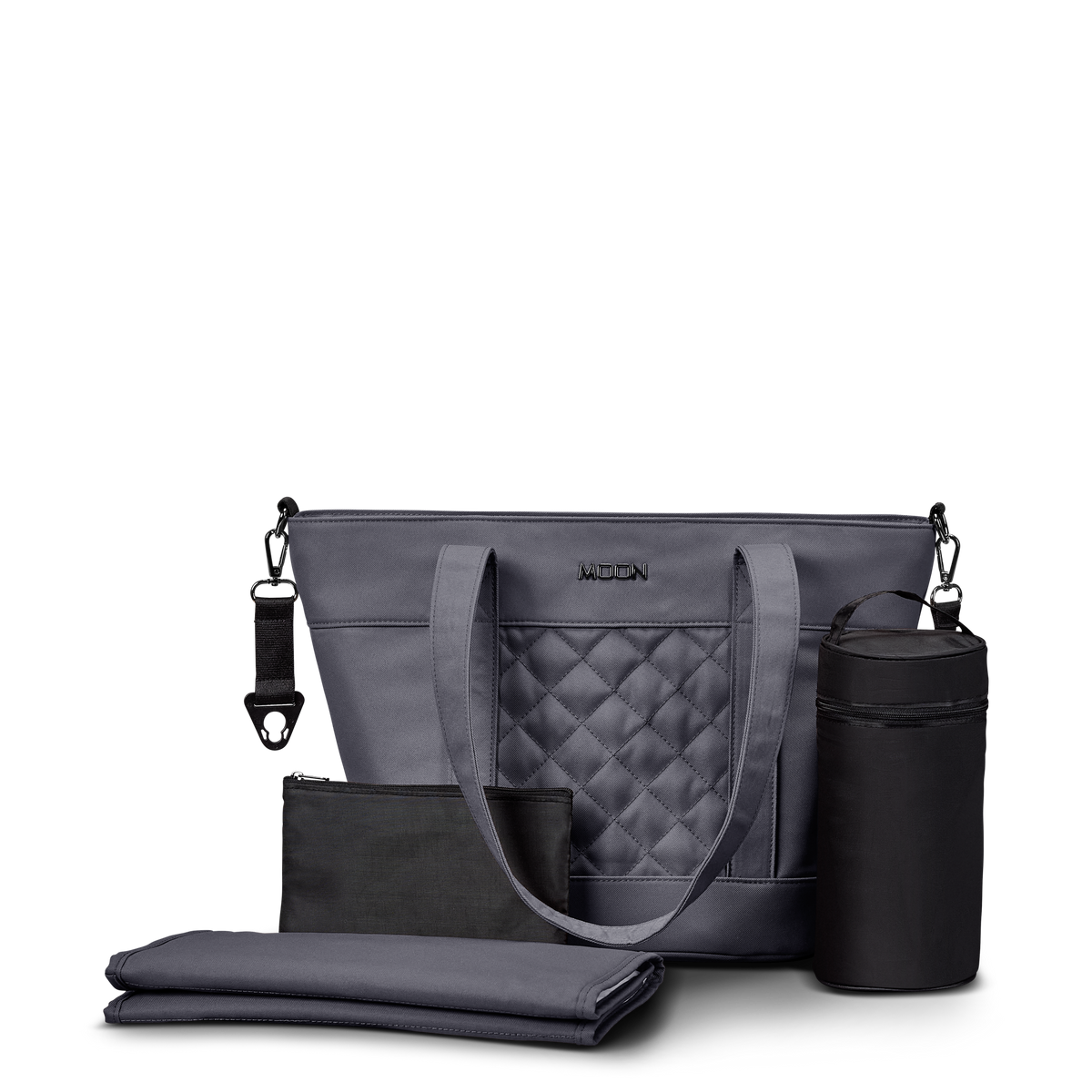 MOON - V-SHAPE BAG graphite