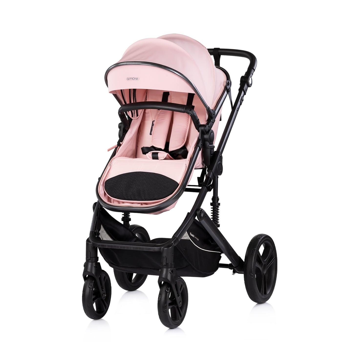 3-in-1 VERWANDELBARER KINDERWAGEN „AMORE“ PUDERROSA