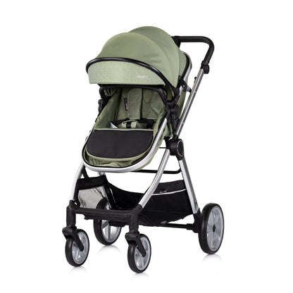 3-in-1 VERWANDELBARER KINDERWAGEN „VISTA“ BASILIKUM