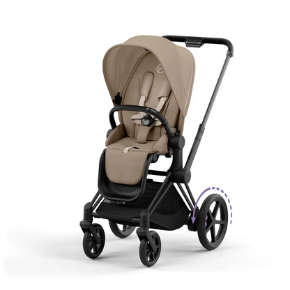 CYBEX e-PRIAM Set Gestell in Matt Black - Cozy Beige