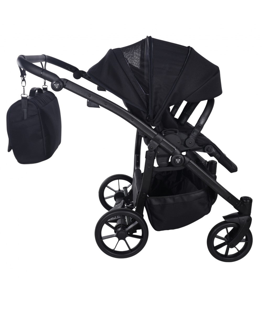 Zwillings-/Geschwisterwagen JUNAMA DUO V4 - Black