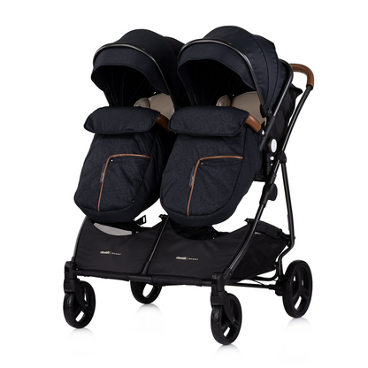 KINDERWAGEN FÜR ZWEI KINDER DUO SMART BLACK
