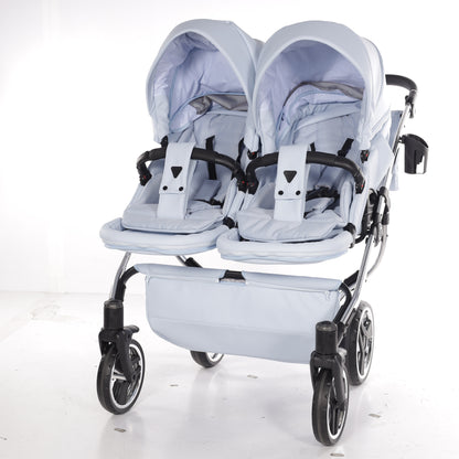 Zwillings-/Geschwisterwagen JUNAMA DUO V3 - ECO BLAU