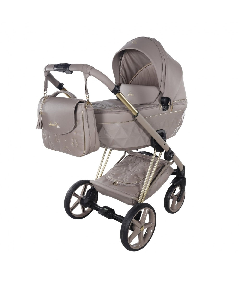 Junama Diamond Cubby Kombi-Kinderwagen - Cappuccino