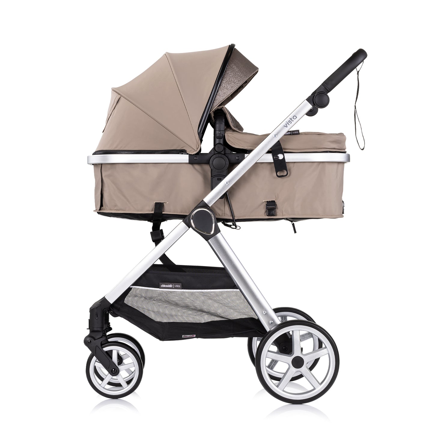 3-in-1 VERWANDELBARER KINDERWAGEN „VISTA“ TIRAMISU