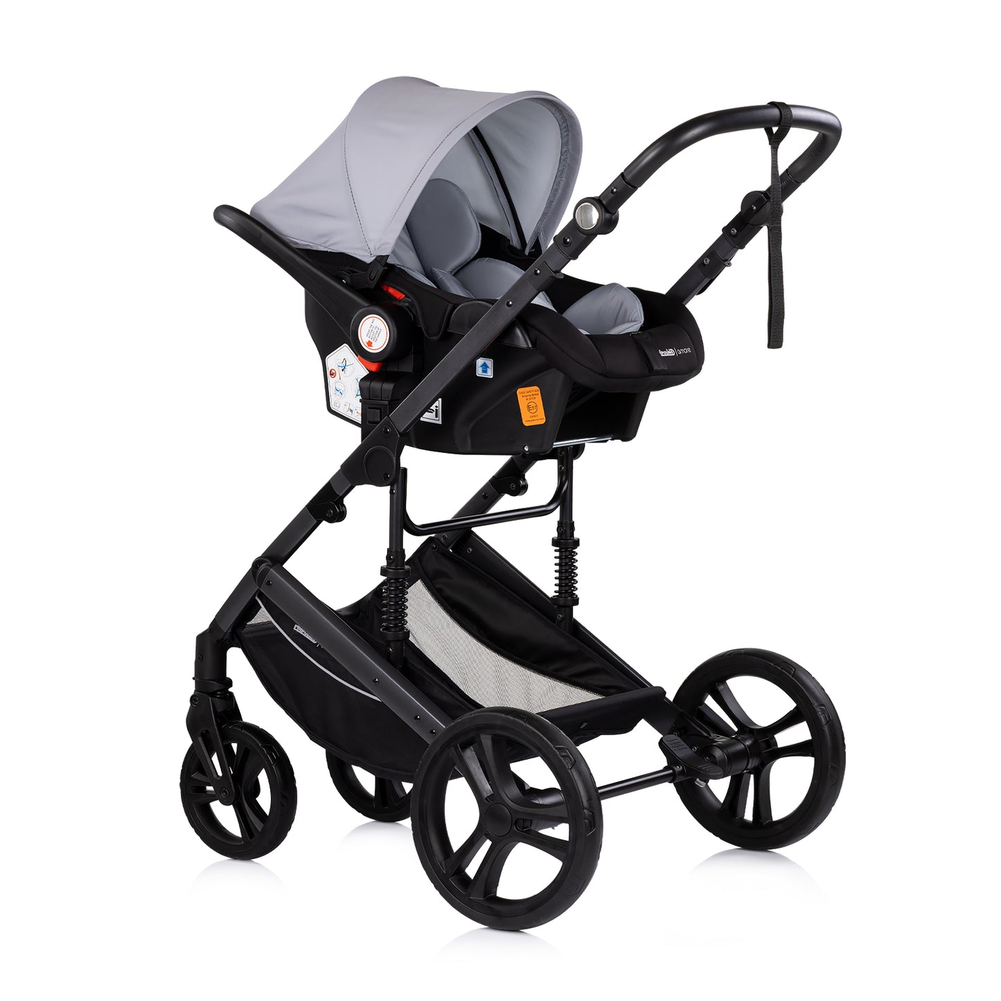 3-in-1 VERWANDELBARER KINDERWAGEN „AMORE“ PLATINUM