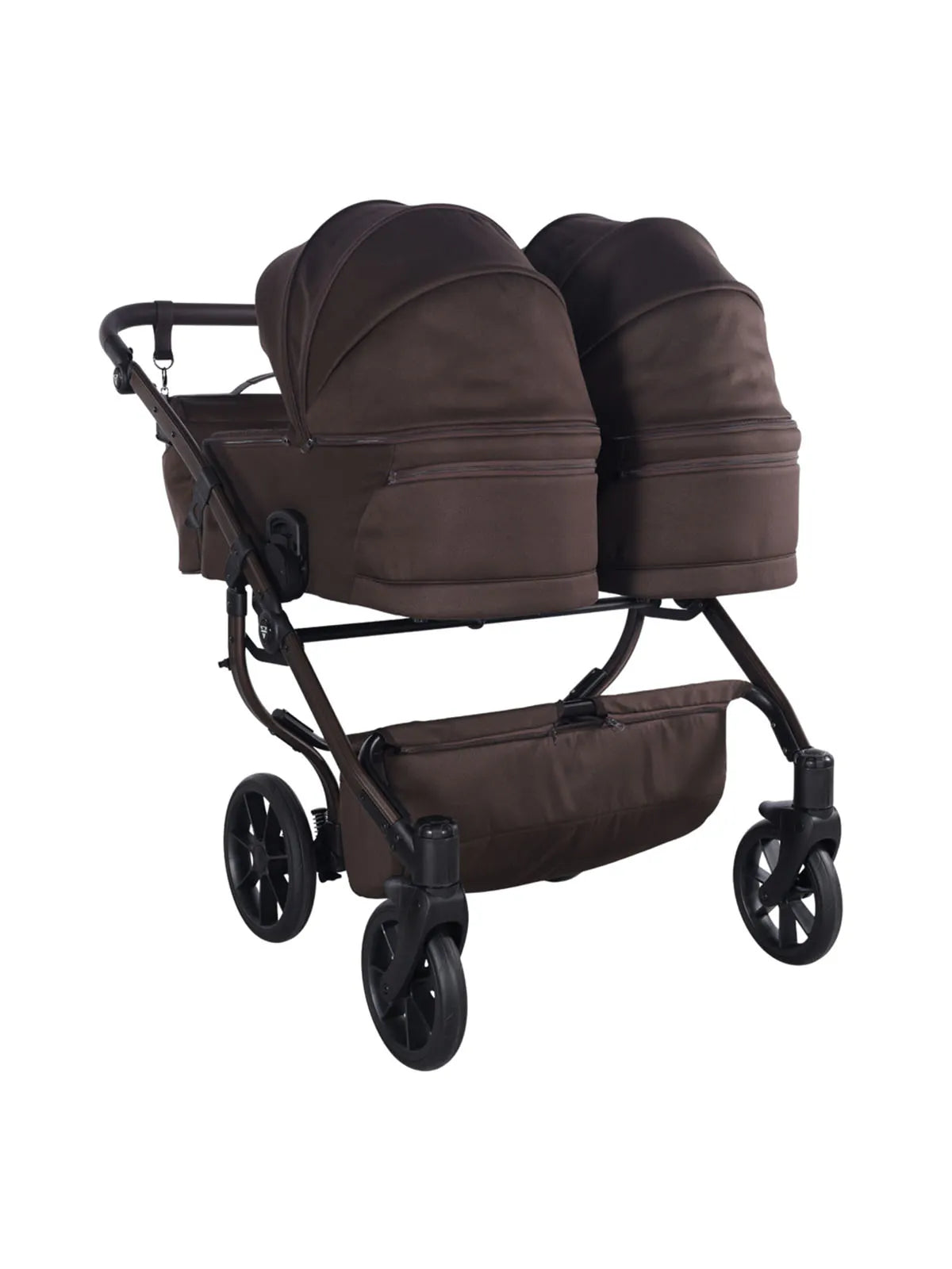 Zwillings-/Geschwisterwagen JUNAMA DUO V4 - CHOCOLATE