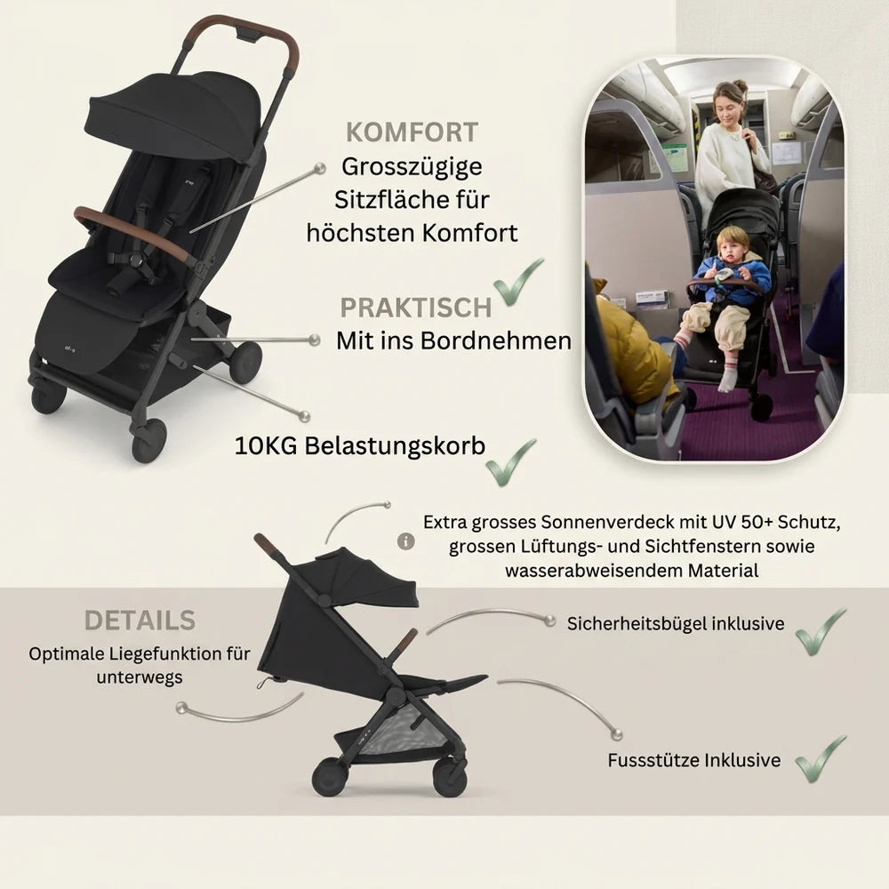 ANEX AIR-Q TRAVEL-BUNDLE 2-IN-1 SET MIT FALTBARER BABYWANNE - MUNA