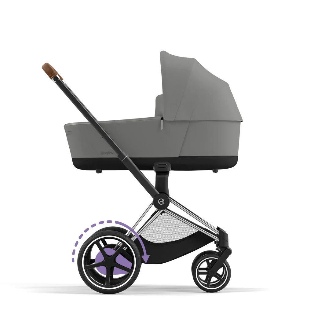 CYBEX e-PRIAM Set Gestell in Chrome Brown - Mirage Grey