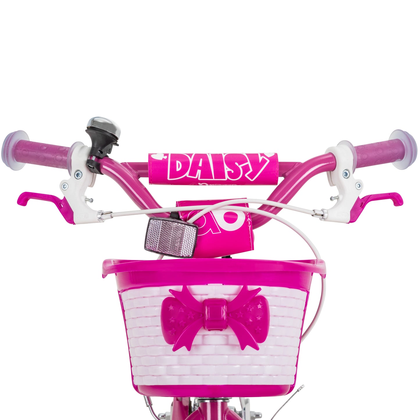 Kinderfahrrad Daisy 16 Zoll, pink, Stützräder, Korb, V-Brake-Bremsen, Antirutschgriffe