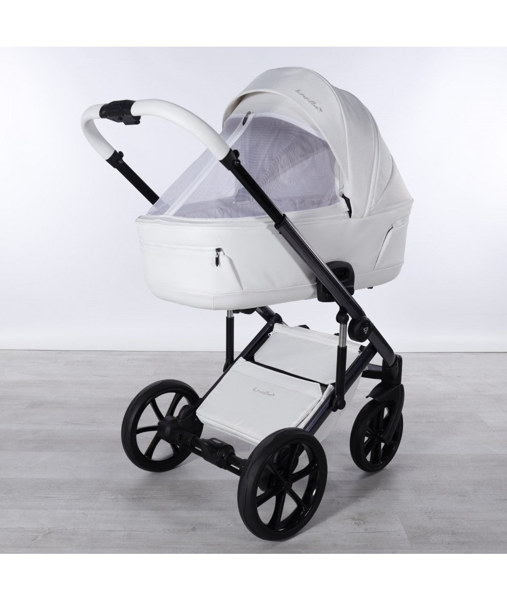 Junama Diamond Le Papillon Kombi-Kinderwagen - Glitter White