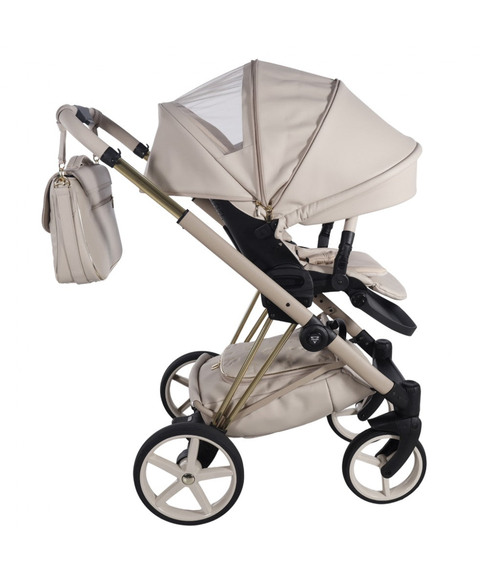 Junama Diamond Cubby Kombi-Kinderwagen - Beige/Gold