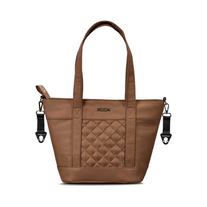 MOON - V-SHAPE BAG cognac