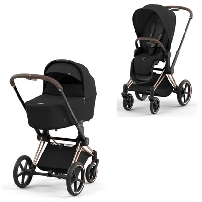 CYBEX PRIAM Set Gestell in Roségold - Sepia Black