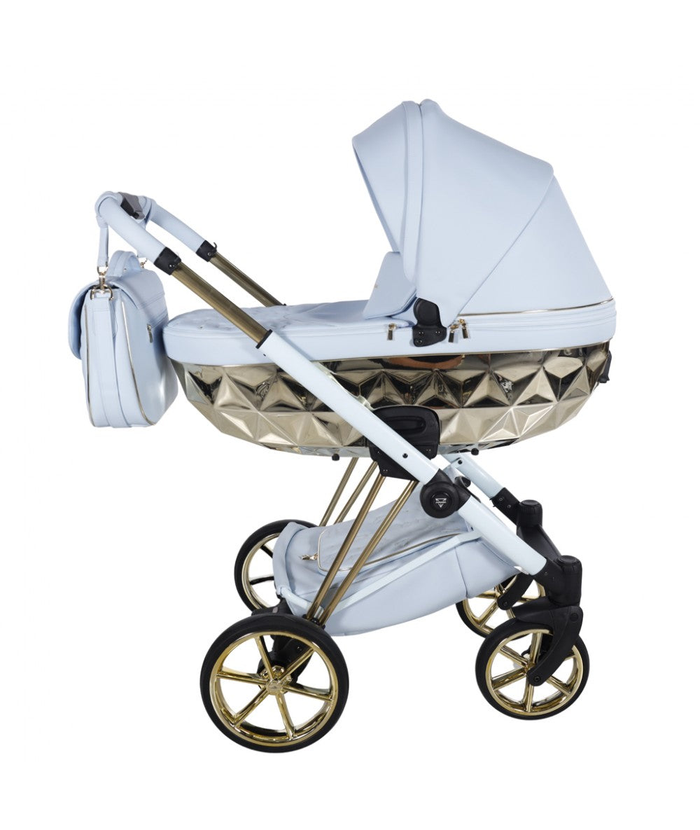 Junama Diamond Cubby Kombi-Kinderwagen - Blue/Gold