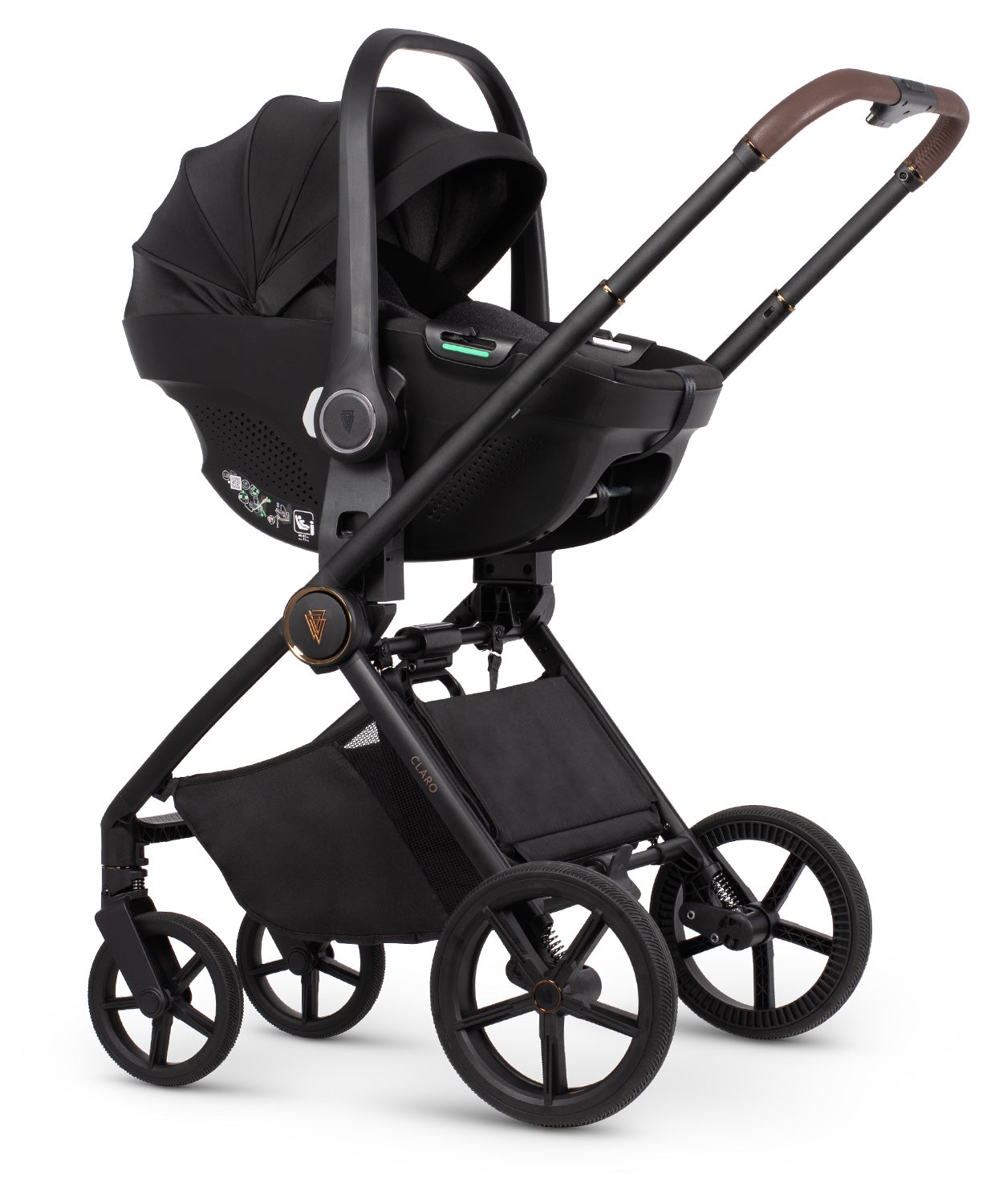 VENICCI CLARO „ALMOND“ - 3-in-1 Kinderwagen + TIAGO AUTOSITZ