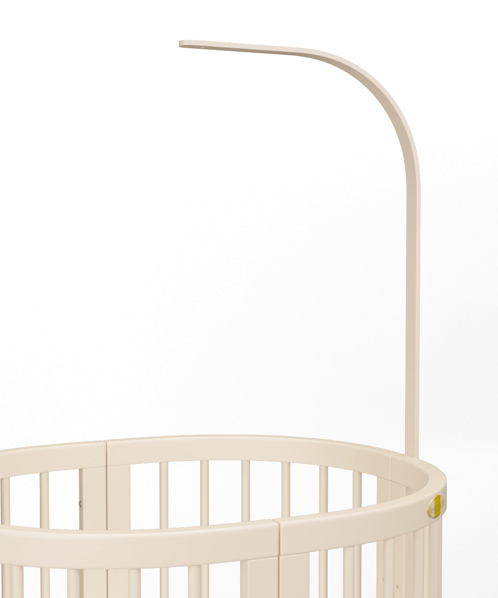 Baldachin und Spielzeughalter aus Holz, Farbe: Elfenbein