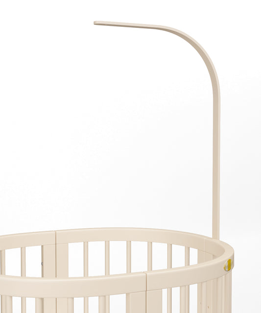 Baldachin und Spielzeughalter aus Holz, Farbe: Elfenbein