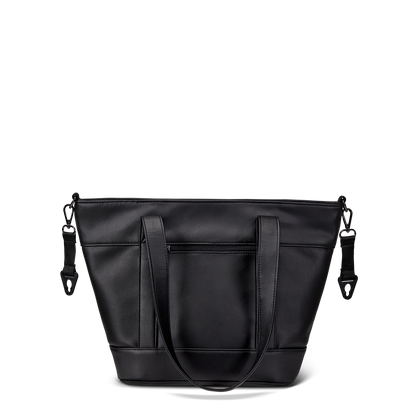MOON - V-SHAPE BAG black leather