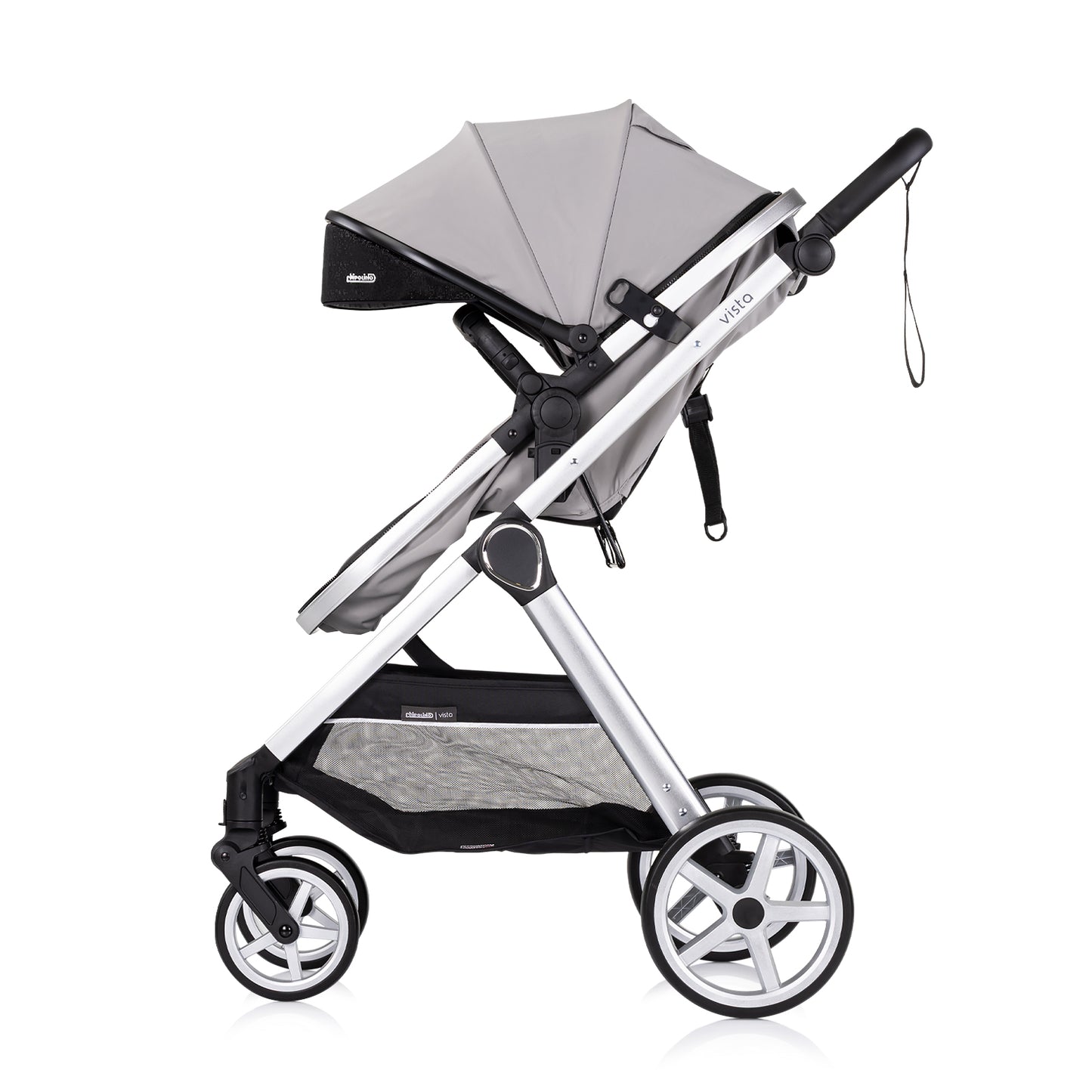 3-in-1 VERWANDELBARER KINDERWAGEN „VISTA“ CLOUDGREY