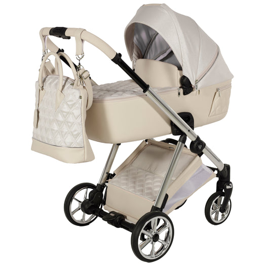 JUNAMA ELLEGANTE LAME - BEIGE / SILVER