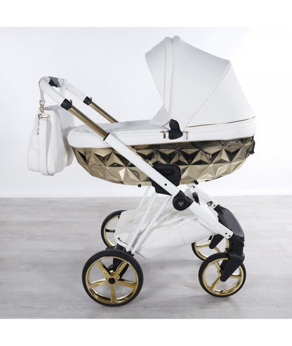 Junama Diamond Cubby Kombi-Kinderwagen - White