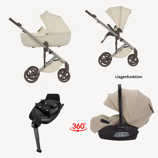 BUNDLE SET: ANEX ELI MILKY 4IN1 BUNDLE SET INKL BABYSCHALE & ISOFIX 360° (Kopie)