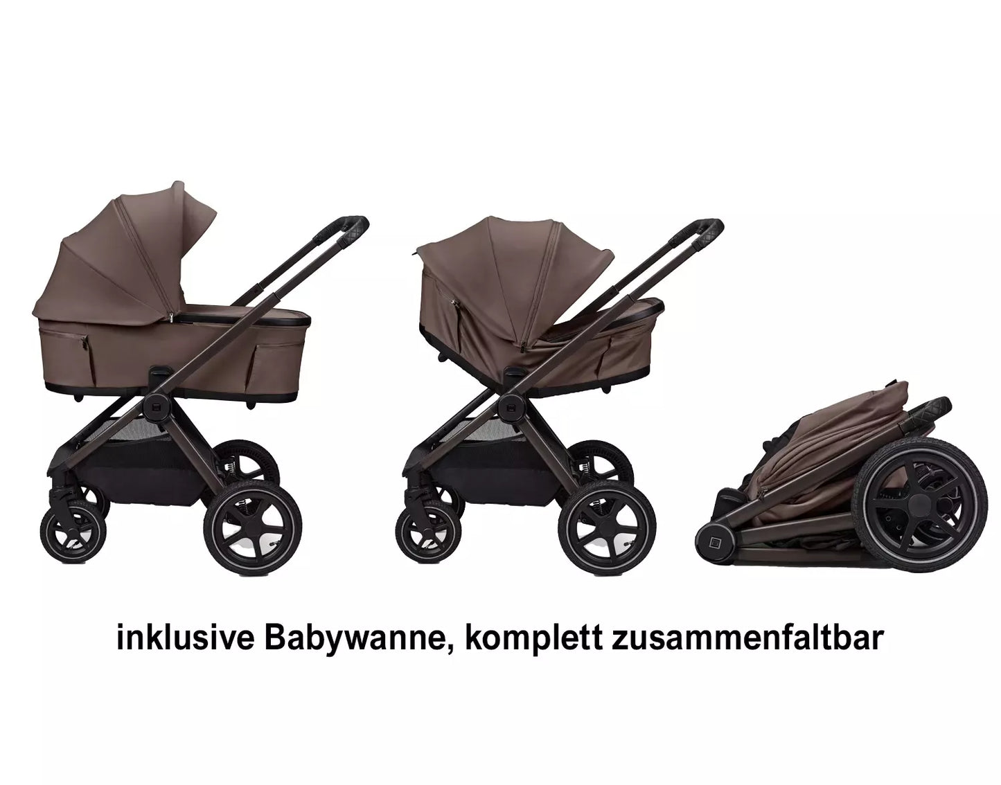 MOON GIO FOLD AIR KOMBI-KINDERWAGEN - GREIGE