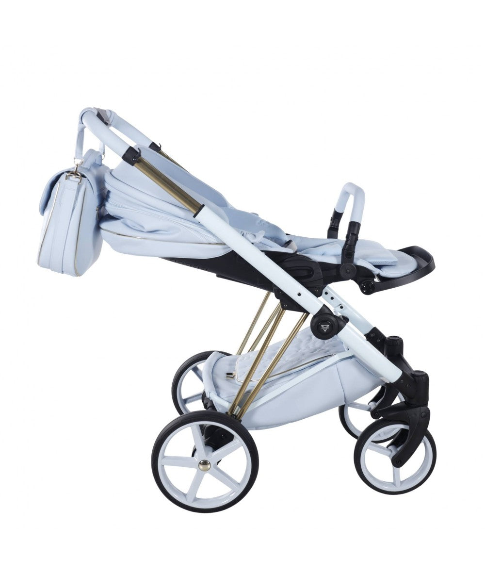 Junama Diamond Cubby Kombi-Kinderwagen - Blue/Gold