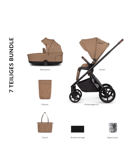 VENICCI CLARO „CARAMEL“ - 2-in-1 Kinderwagen