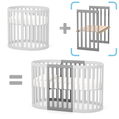 Option Erweiterungsset für das Babybett Veres Rom