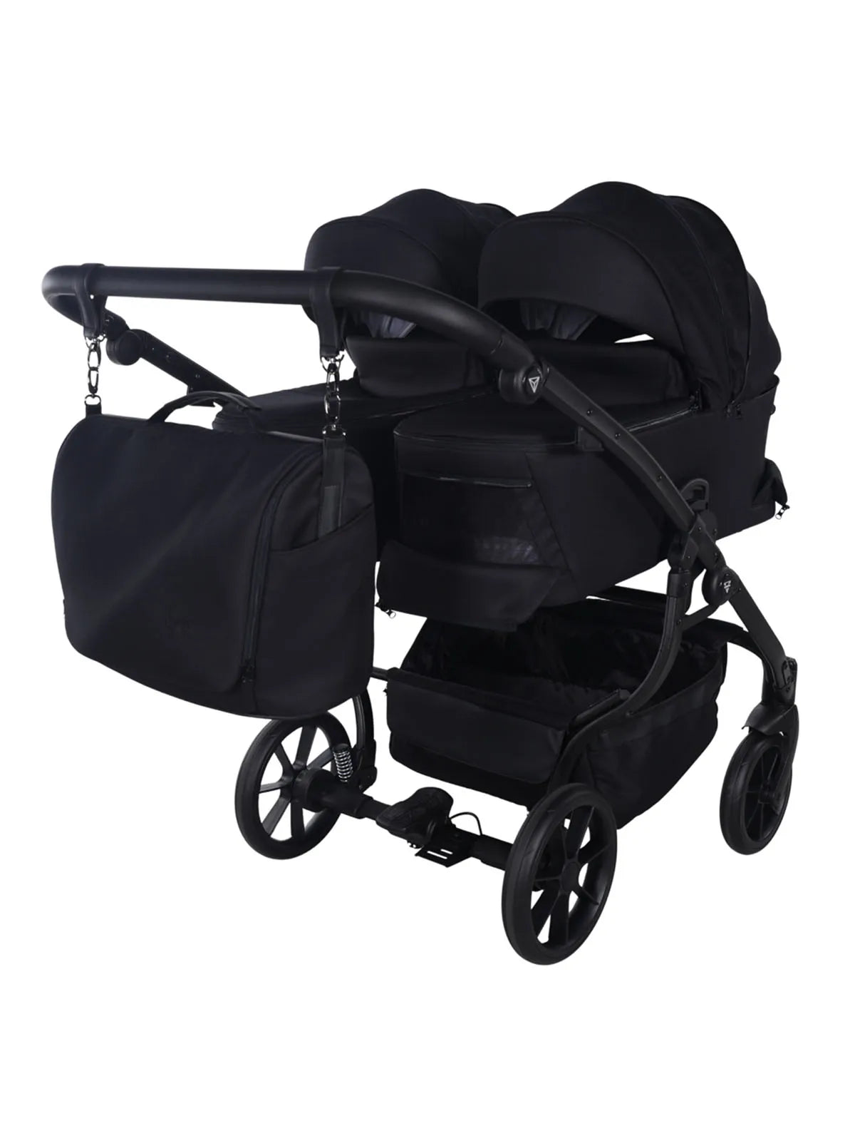 Zwillings-/Geschwisterwagen JUNAMA DUO V4 - Black