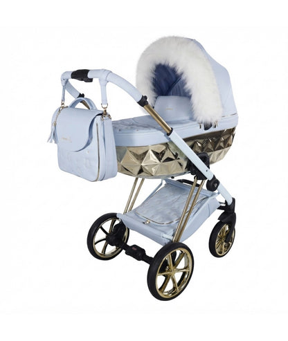 Junama Diamond Cubby Kombi-Kinderwagen - Blue/Gold