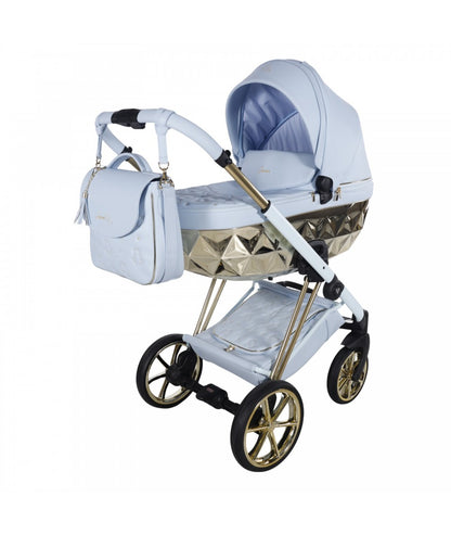 Junama Diamond Cubby Kombi-Kinderwagen - Blue/Gold