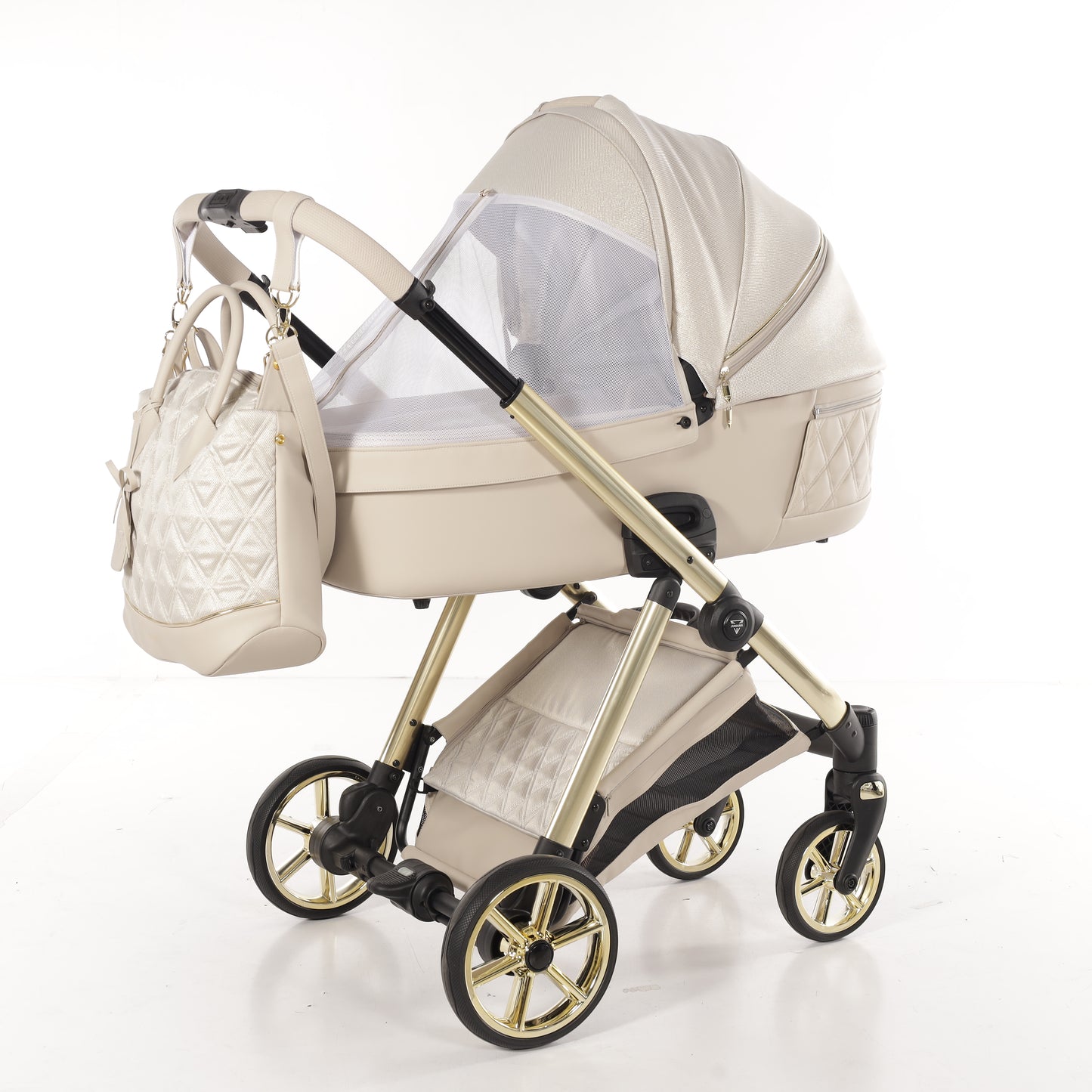 JUNAMA ELLEGANTE LAME - BEIGE / GOLD