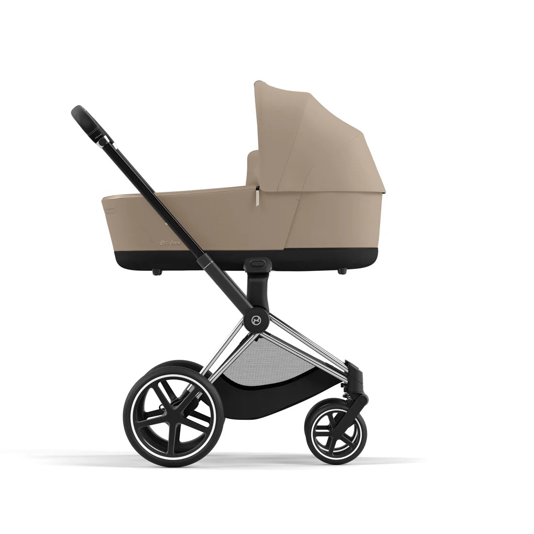 CYBEX PRIAM Set Gestell in Chrome Black - Cozy Beige