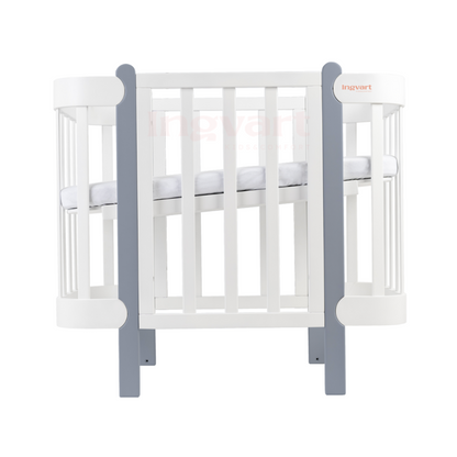 NIKA 5-in-1-Babybett, Farbe Grau