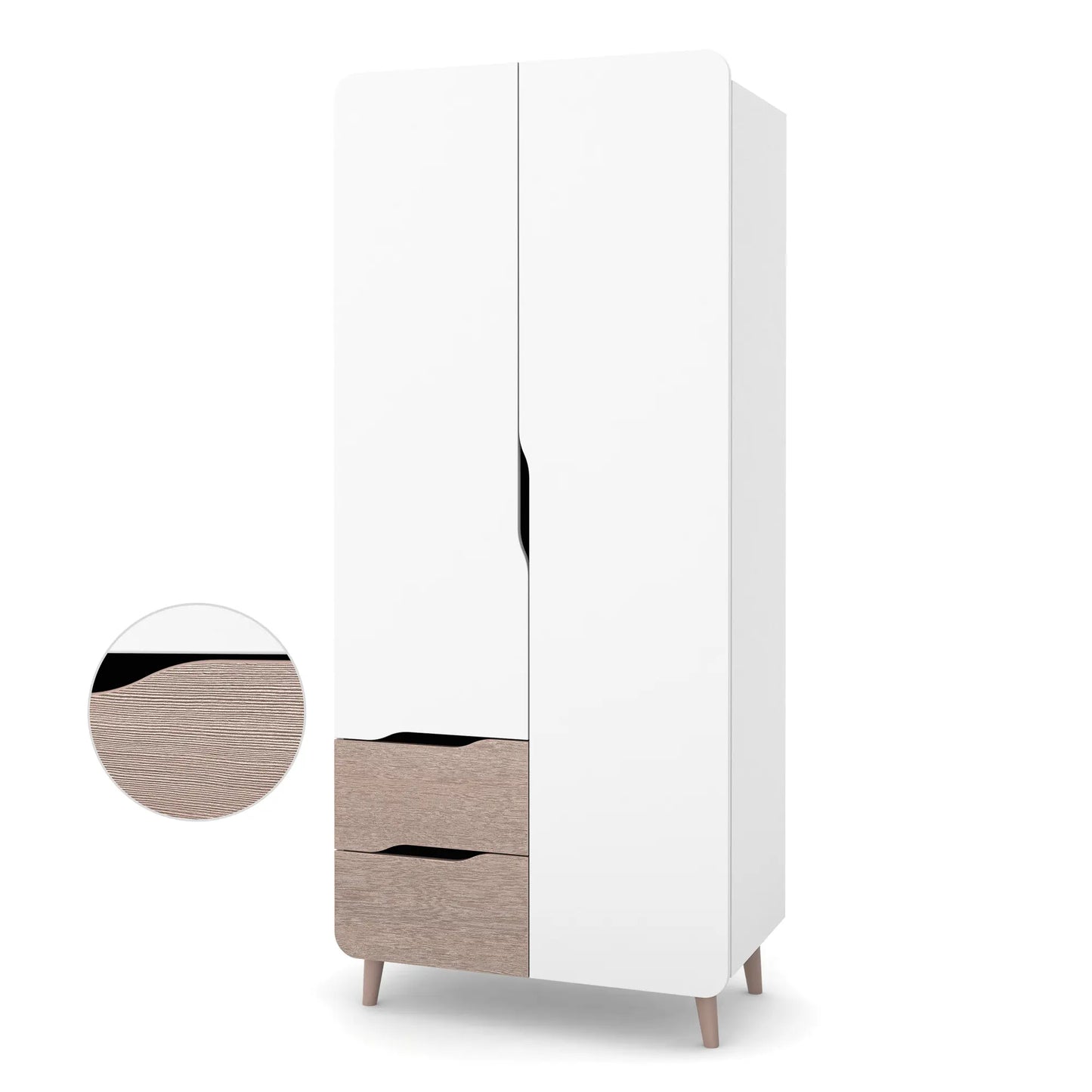Veres Sydney 850 zweitüriger Kleiderschrank für das Kinderzimmer (85x47x194 cm)