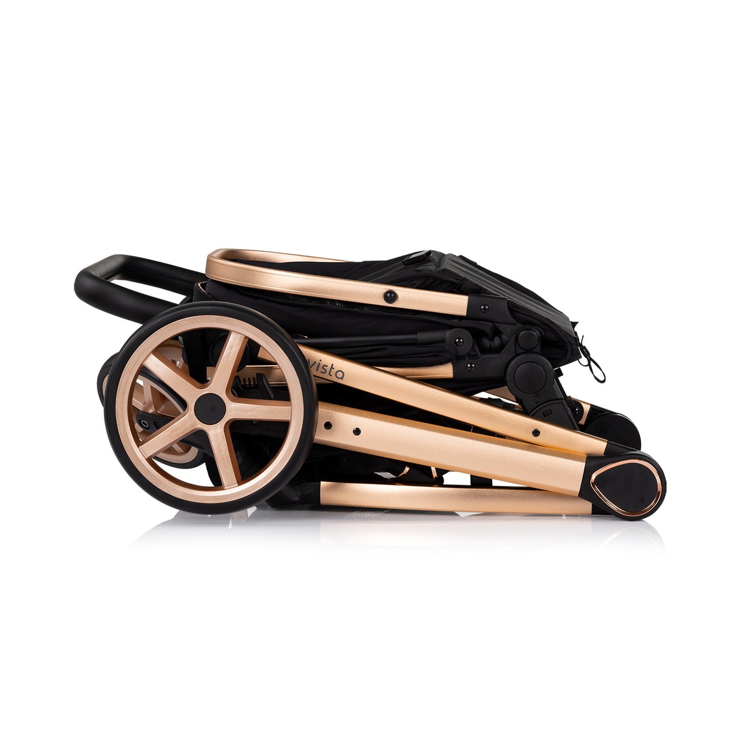 3-in-1 VERWANDELBARER KINDERWAGEN „VISTA“ BROMBEER