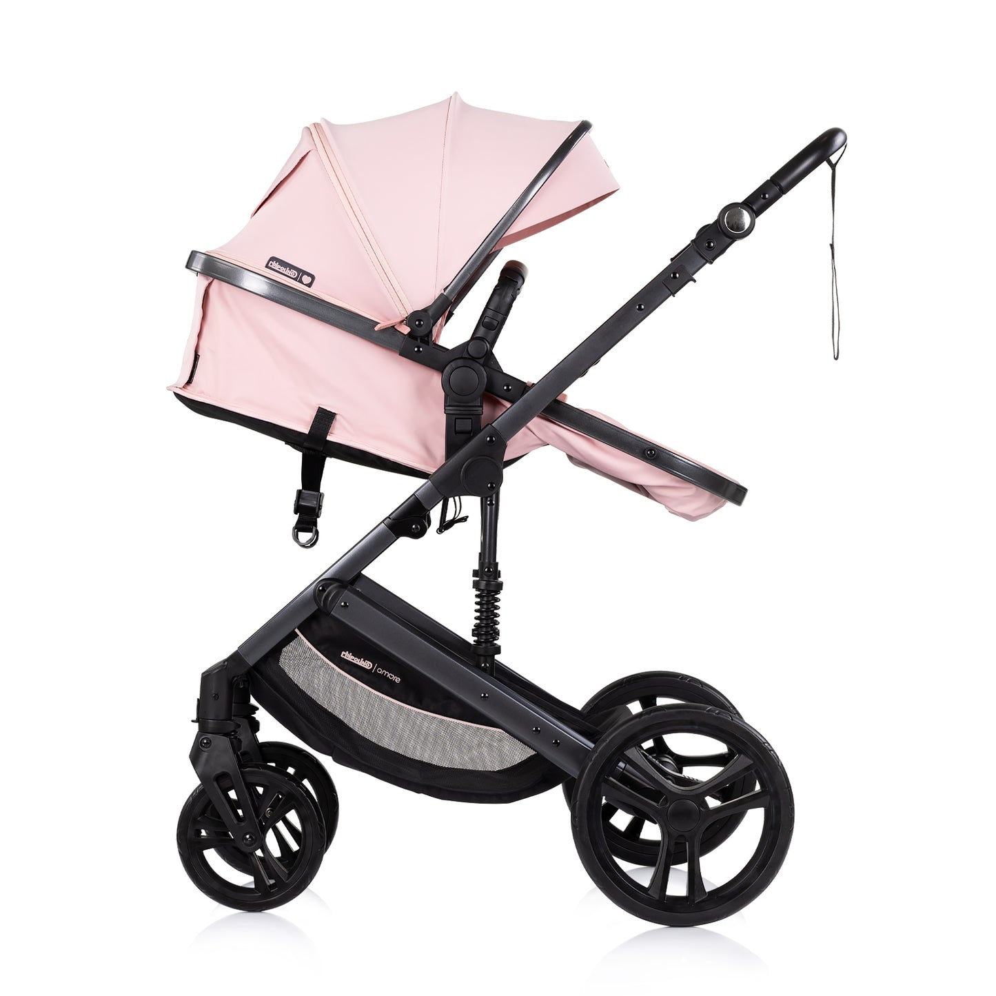 3-in-1 VERWANDELBARER KINDERWAGEN „AMORE“ PUDERROSA
