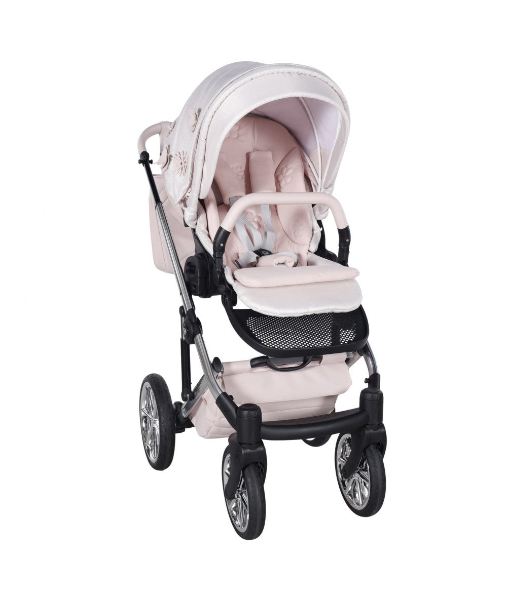 Junama Diamond Le Fleur Kombi-Kinderwagen - Pink