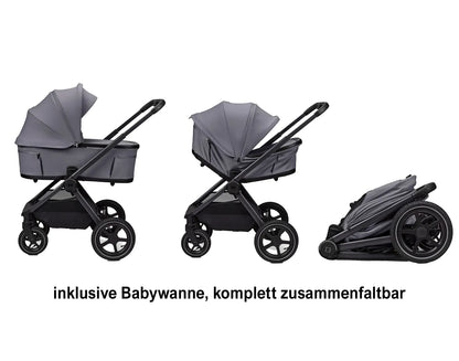 MOON GIO FOLD AIR KOMBI-KINDERWAGEN - GRAPHITE