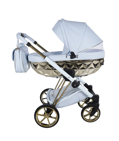 Junama Diamond Cubby Kombi-Kinderwagen - Blue/Gold