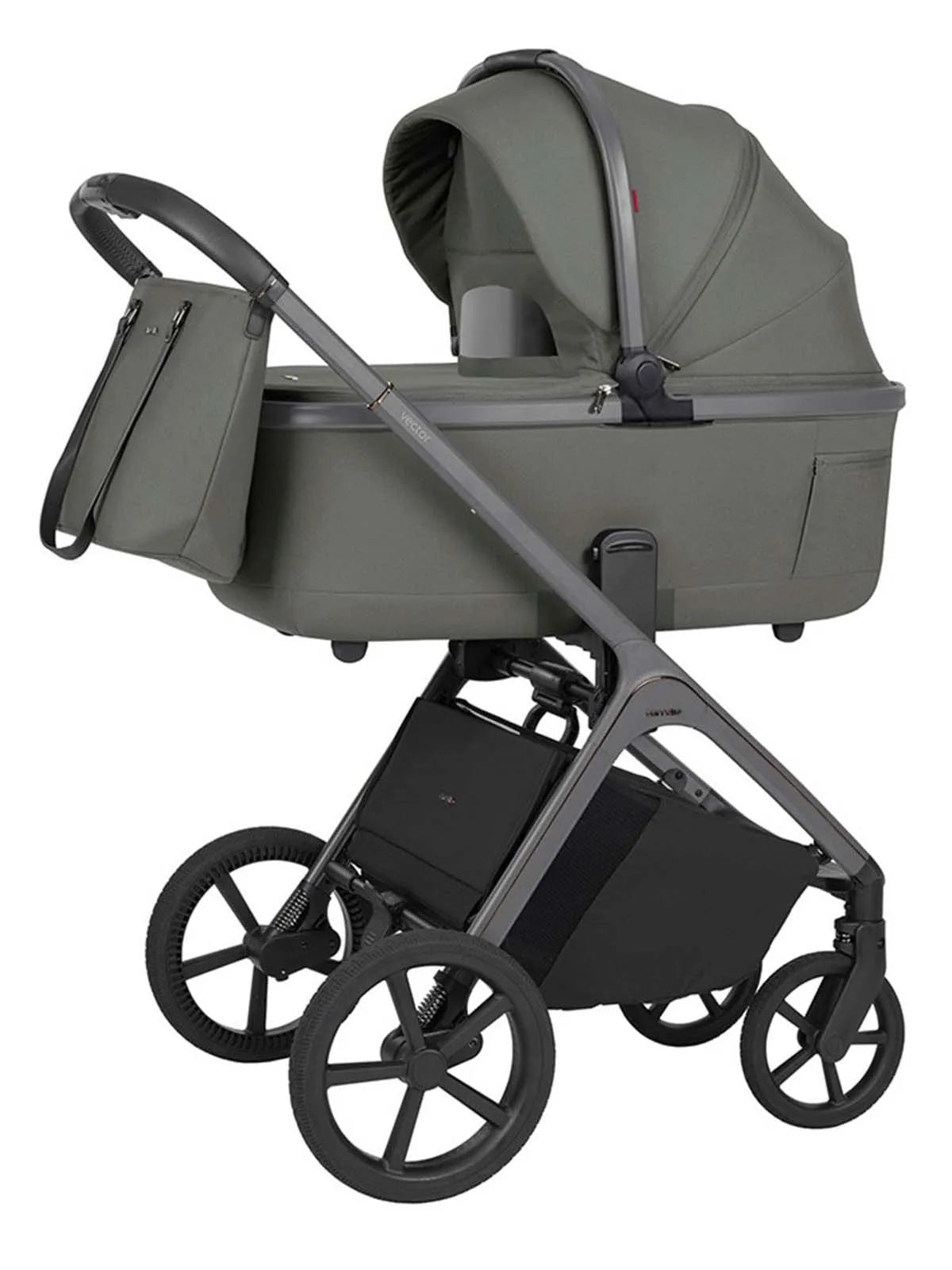CARRELLO VECTOR F CRL-6700 - mit faltbarer BABYWANNE - CALM GREEN