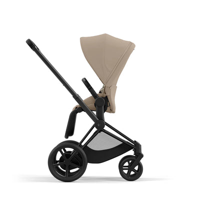 CYBEX e-PRIAM Set Gestell in Matt Black - Cozy Beige