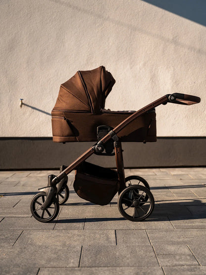 Zwillings-/Geschwisterwagen JUNAMA DUO V4 - CHOCOLATE