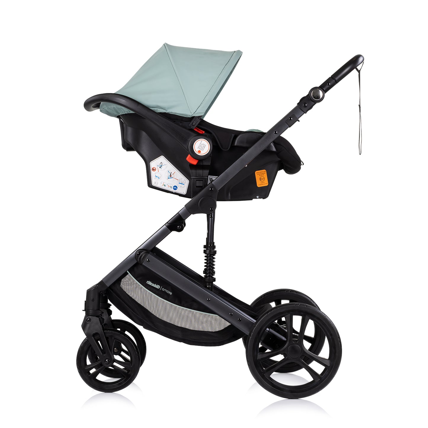 3-in-1 VERWANDELBARER KINDERWAGEN „AMORE“ MATCHA