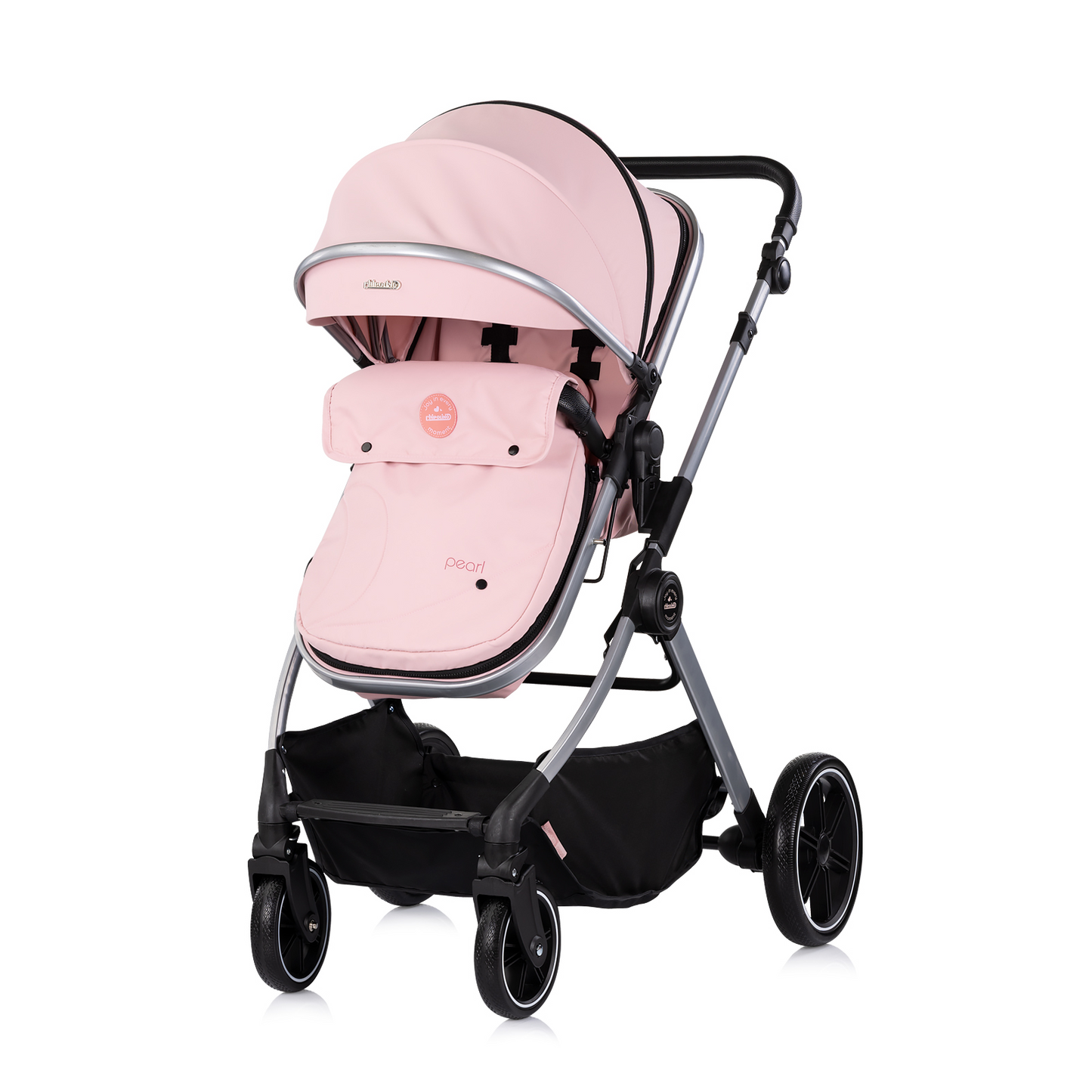 3-in-1 BABY-TRANSFORMATIONSKINDERWAGEN "PEARL" - PUDERROSA