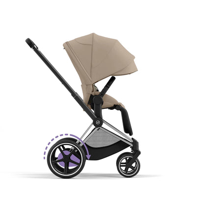CYBEX e-PRIAM Set Gestell in Chrome Brown -  Cozy Beige