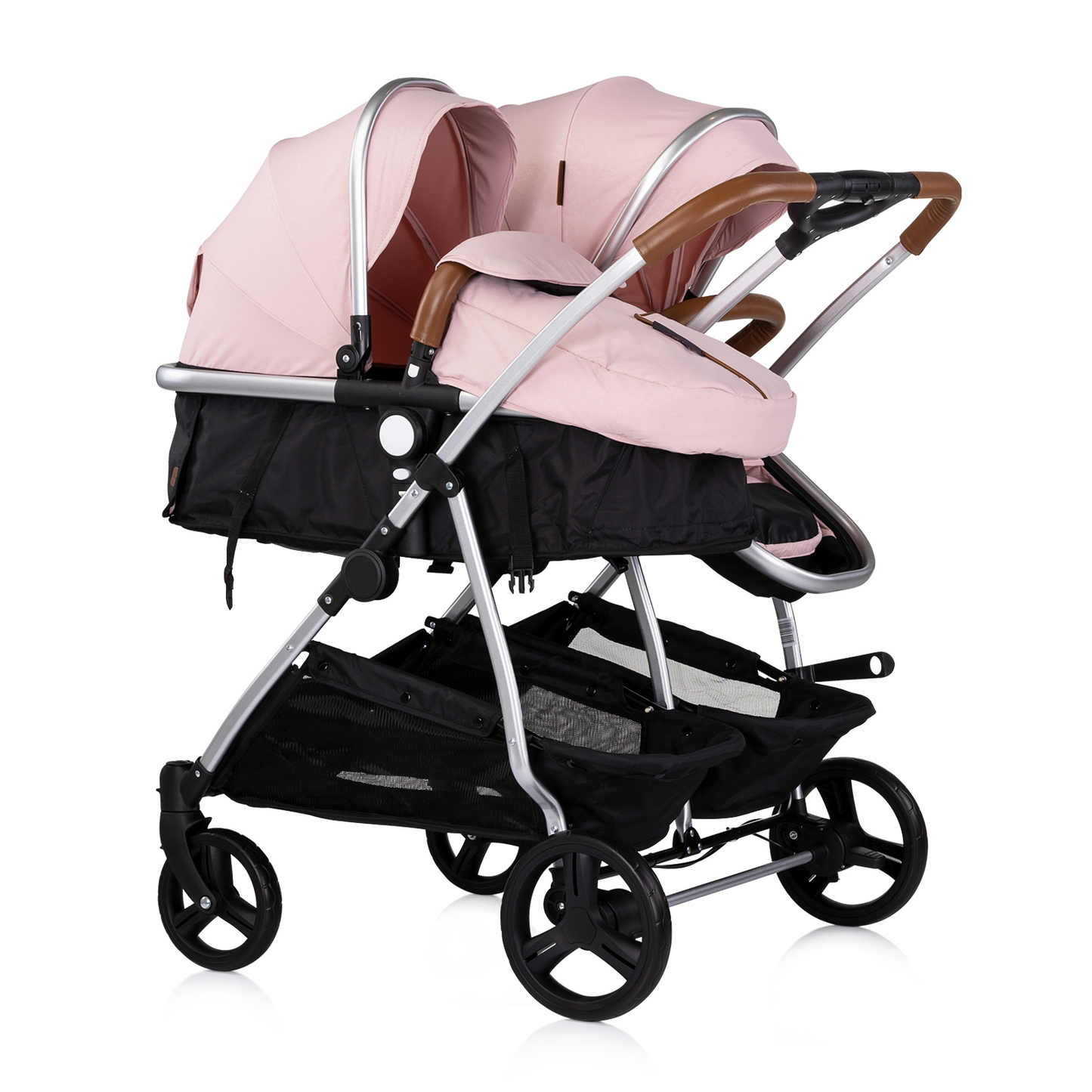 KINDERWAGEN FÜR ZWEI KINDER DUO SMART PINK